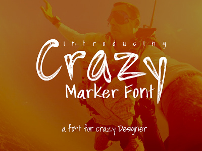Crazy Marker crazy marker display hand draw font marker font modern mri font stylish t shirt typeface unique