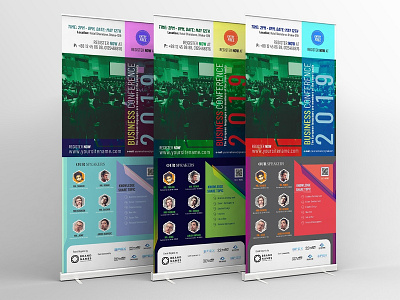 Conference Rollup Banner annual program business conference convention convention center corporate corporate event creative design day entrepreneur event event roll up banner explaining marketing meeting mrikhokon roll up banner seminar signage speaker