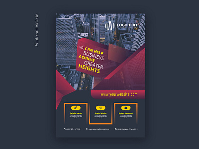Abstract corporate flyer Design