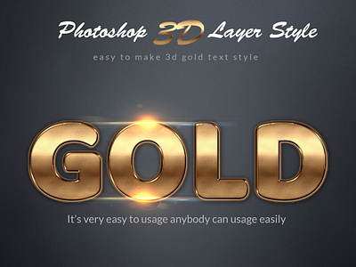 Gold Photoshop Layer Style