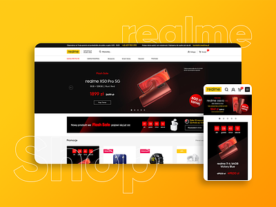 realme shop design e commerce responsive responsive website ui ux web website