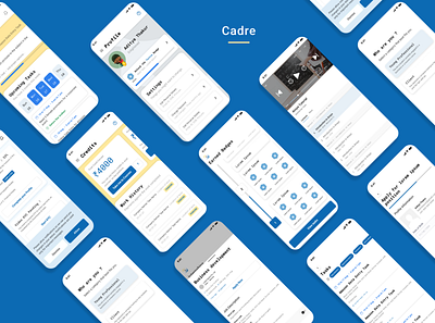 Cadre branding typography ui ux