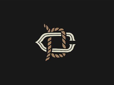 DC icon logo logo design logo design branding logo monogram logotype mark rope trademark vector