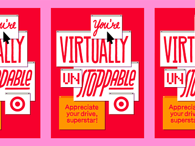 🎯02 branding browser bullseye digital lettering target typography virtual virtual card window