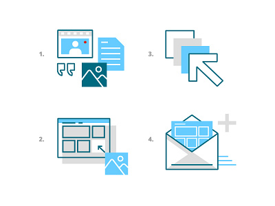 Icon-istrations icon icon set illustration landing page vector web design