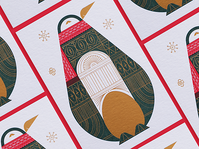 Stout Holiday 2017 card christmas decorative egg foil gold holiday illustration letterpress penguin stout winter