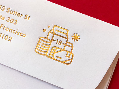 Holiday Goodz card christmas envelope gifts holiday icon iconography letterpress mark stamp stout