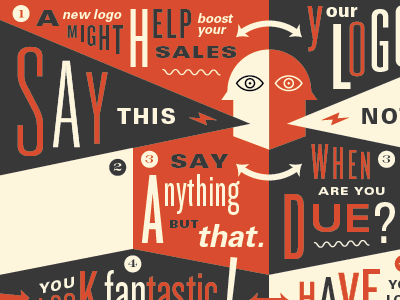 Say this... communication illustration language typography