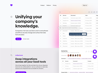 Clew Landing Page Exploration