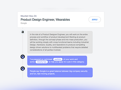 Tidl AI Job search element ai bots design ui