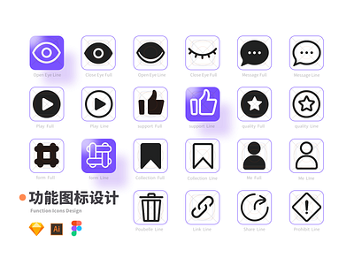 功能性图标设计_Function Icons Design