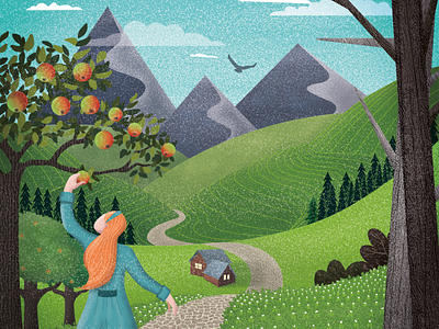 Valley of extraordinary flavors adam and eve adobe photoshop adobe photoshop illustration children book illustration childrens book art childrens book illustrations dreamland illustration illustration art illustrator kidlit kidlitart kidlitartist landscape illustration landscape illustrator photoshop illustration photoshop illustrator storyboard artist women illustration women in illustration