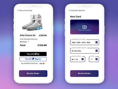 Payment Debit Card app daily ui design e commerce payment ui