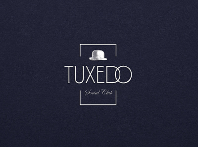 Tuxedo Social Club bar branding cocktail elegant identity logo secret social club
