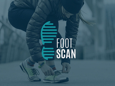 FootScan app branding design foot identity logo scan scanning