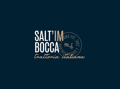 Salt'imbocca branding design identity italian logo restaurant trattoria