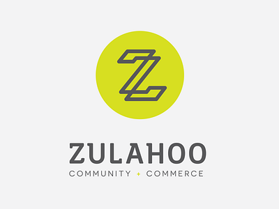Zulahoo design logo typography vector