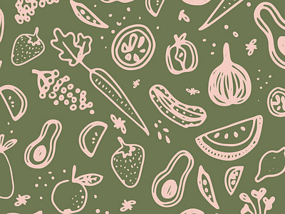 Eat ur veggies design handdrawn icon illustration