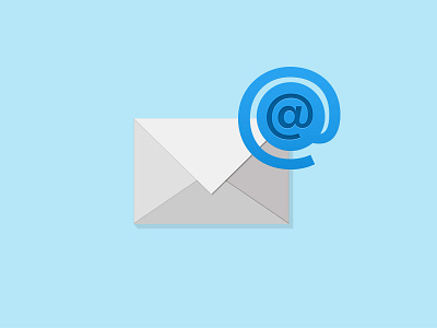 Email Marketing app badge design email flat icon ios letter marketing notification simple symbol