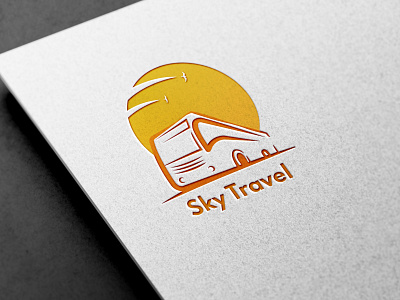 Logo Design for Sky Travel App 3d app branding design designs graphic design graphics icon illustration logo look mockup symbol typography vector