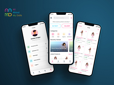 App Design For ( All About My Dolls ) App android app app design app development branding design flutter graphic design ios logo ui ux web design web development