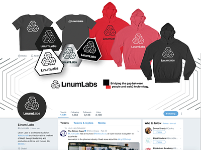 Linum Labs Socials and Swag