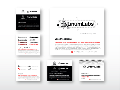 Linum Labs Brand Guidelines: Logo Use blockchain brand guideline branding branding and identity colour palette icon illustrator logo marketing collateral typography vector