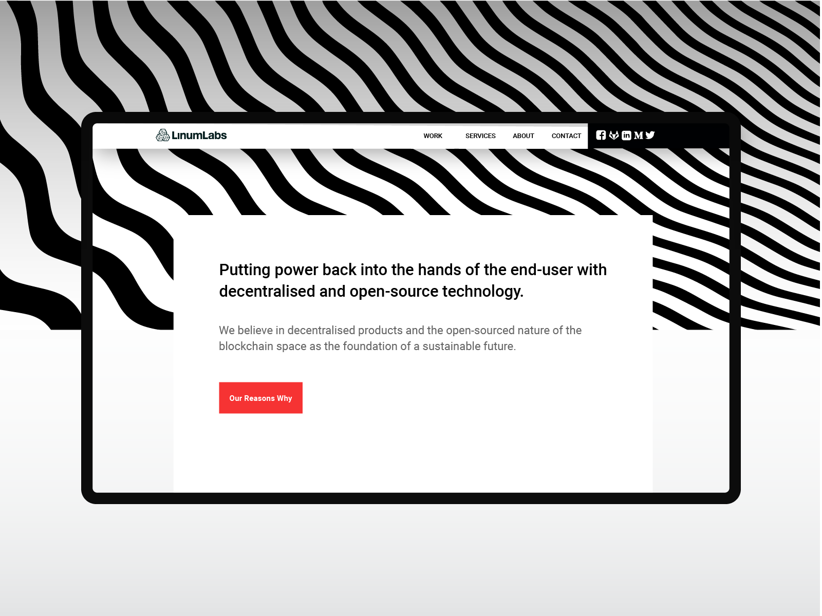 Linum Labs site Header by Artus Michal on Dribbble