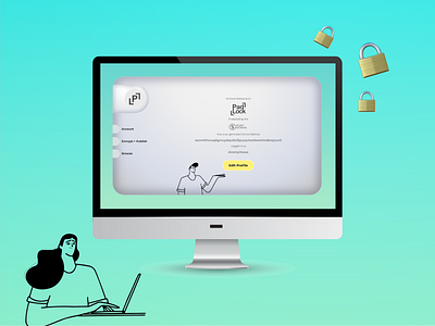Padlock Landing Page Desktop Laptop