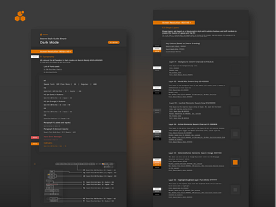 Swarm Bzzaar Style Guide Overview - Dark Theme adobe xd blockchain branding design development ethereum graphic design logo style guide token interface ui ux