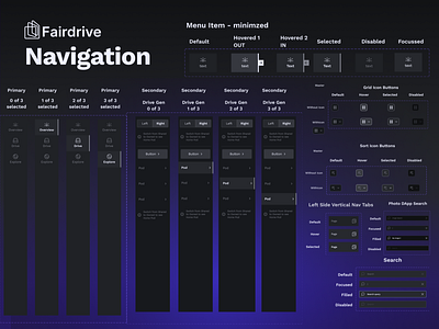 Fairdrive Design System - Navigation