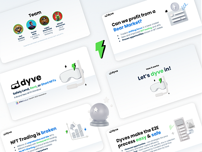 Dyve Lending Platform - Presentation blockchain branding ethereum google slides graphics investor pitchdeck lending nft nfts pitchdeck presentation presentation design presentation slides web 3