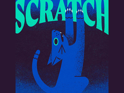 Scratch cat digital illustration illustration scratch slasher
