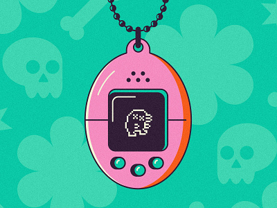 Tamagotchi (Reanimated) 90s digital illustration illustration reanimated tamagotchi toy