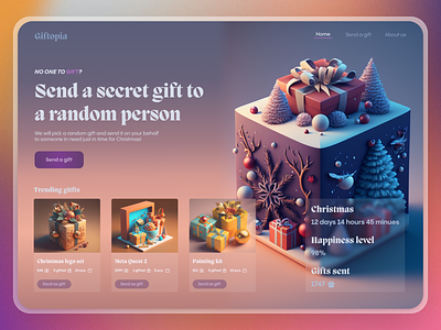 AI Concept Design for Christmas Gifting Platform