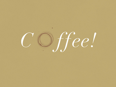 Coffee | Typographical Project beverage coffee drink funny graphics illustration minimal poster simple typography