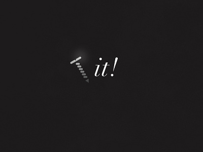 Screw It! | Typographical Poster graphics humour illustration minimal phrase poster saying screw simple typography