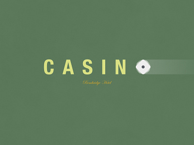 Casino | Typographical Poster casino font gamble graphics illustration logotype minimal sans simple typography