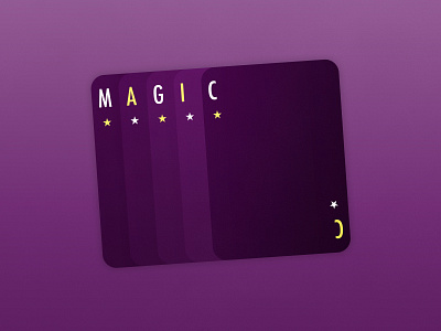 Magic | Typographical Poster card graphics illustration magic minimal poster shapes simple type typography