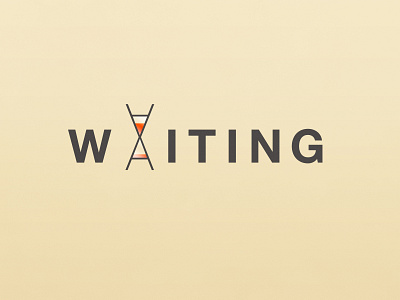 Waiting | Typographical Poster graphics helvetica illustration minimal patience simple time typography waiting word