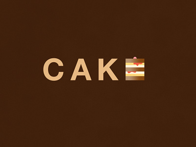 Cake | Typographical Project cake food graphics helvetica humour minimal narrative sans simple typography