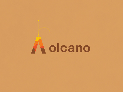 Volcano | Typographical Project graphics helvetica illustration minimal narrative poster sans simple typography volcano