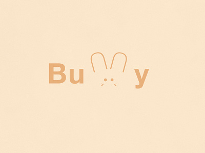 Bunny | Typographical Project bunny cute graphics illustration minimal poster rabbit shapes simple typography