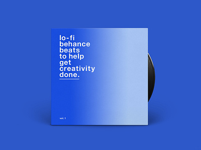 Lo-Fi Behance Beats... | Vinyl Sleeve Design behance graphics humour minimal music packaging record simple typography vinyl