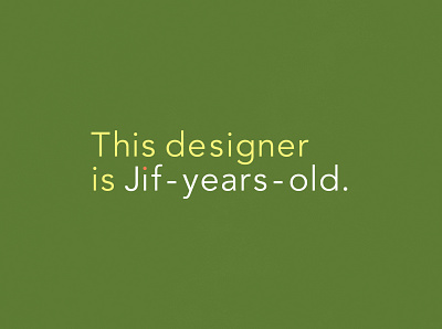 Jif-Years-Old | Typographical Project cif cleaning funny graphics humour jif poster product simple typography