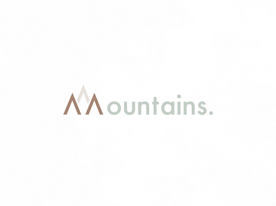 Mountains | Typographical Poster graphics illustration minimal mountain narrative sanserif simple type typography word