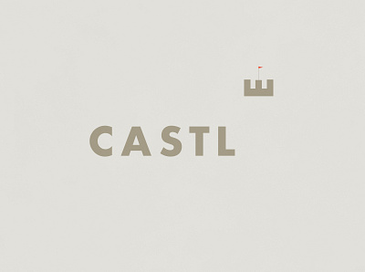 Castle | Typographical Poster building castle graphics illustration minimal poster sanserif simple type typography