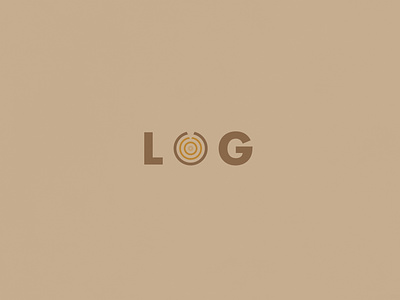 Log | Typographical Poster funny graphics humour illustration log minimal poster simple typography wood
