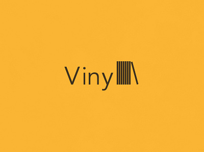 Vinyl | Typographical Poster graphics illustration minimal music poster record simple typography vinyl word