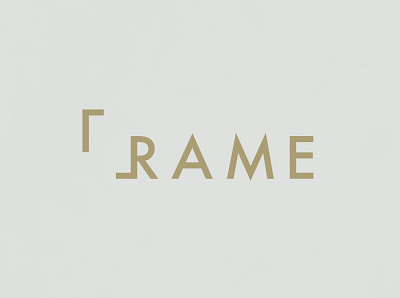 Frame | Typographical Poster frame letter minimalist poster sans shape simple space type word